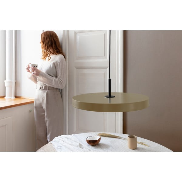 Светлокафяво LED висящо осветително тяло с метален абажур ø 43 cm Asteria Medium – UMAGE-image-4