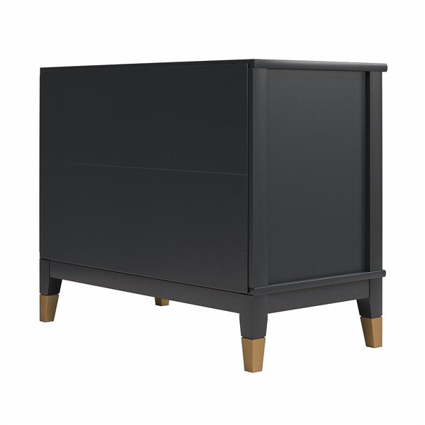 Черно нощно шкафче Westerleigh – CosmoLiving by Cosmopolitan-image-3