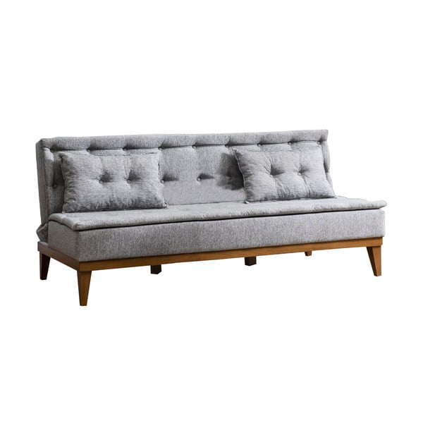 Сив разтегателен диван Aristea - Unique Design