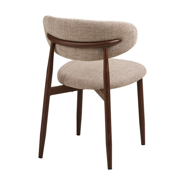 Бежов/тъмнокафяв тапициран трапезен стол Levanto – House Nordic-image-2