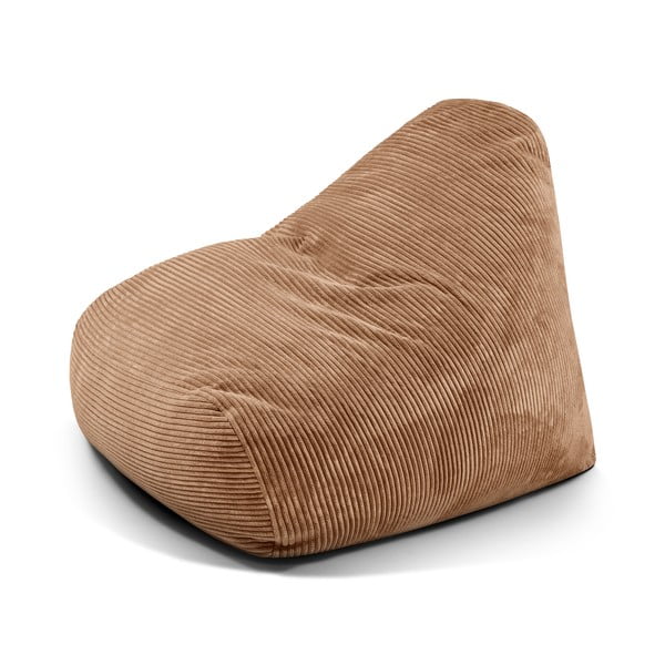 Кафяв пуф от рипсено кадифе Snug 100 – SLOWDOWN