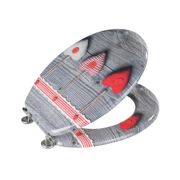 Тоалетна седалка , 43 x 37 cm Bavarian Hearts - Wenko-image-1