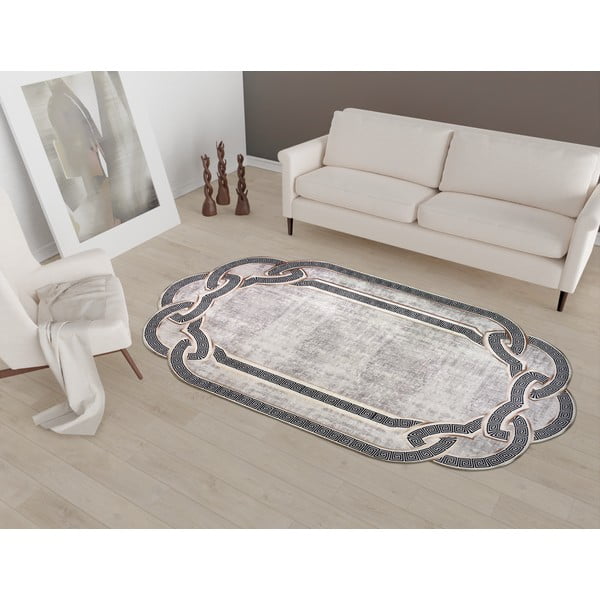 Сив/бежов килим 100x60 cm - Vitaus-image-1