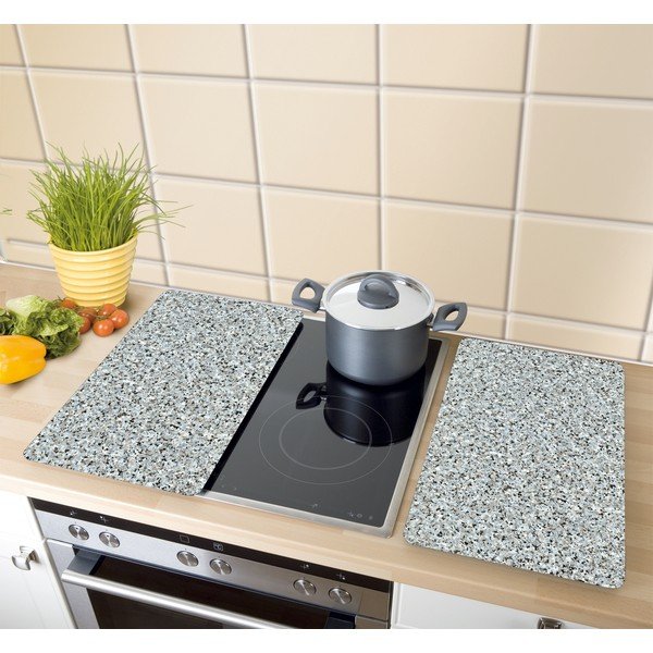 Комплект от 2 стъклени капака за готварска печка Granite, 52 x 30 cm - Wenko-image-1