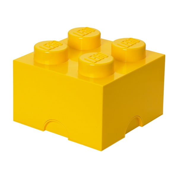 Жълта квадратна кутия за съхранение - LEGO®