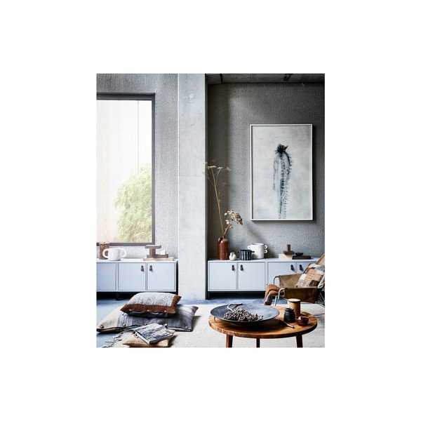 Сив модулен шкаф от борова дървесина 81x41 cm Vt - vtwonen-image-1