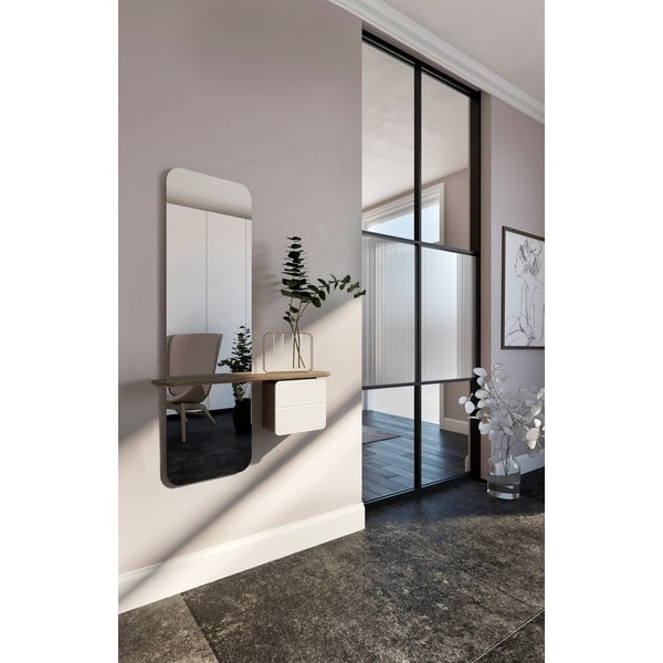 Комплект за коридор в бяло и кафяво в дъбов декор One More Look - UMAGE-image-1