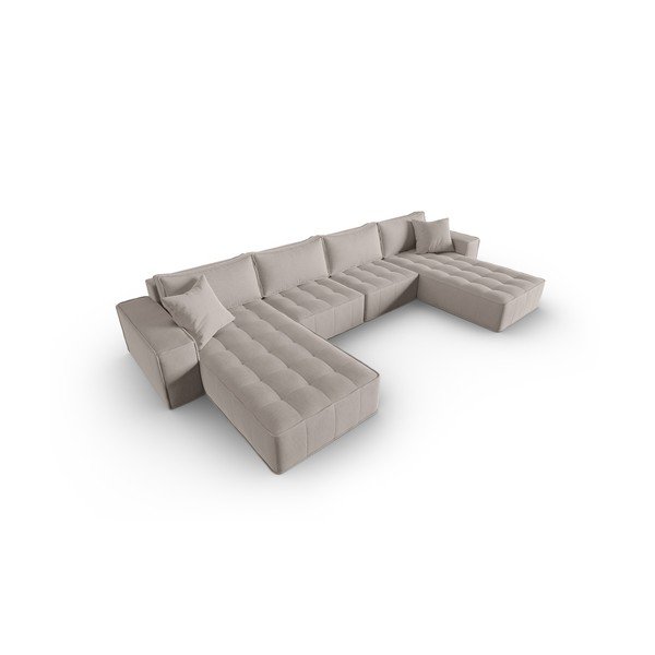 Светлосив ъглов диван Mike - Micadoni Home-image-3