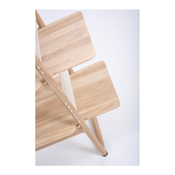 Библиотека за книги от масивна дъбова дървесина , височина 216 см Muse - Gazzda-image-4