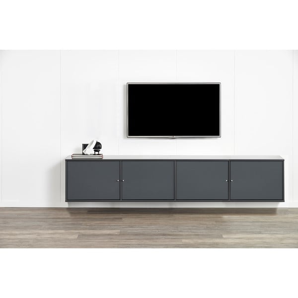 Антрацитно сив ТВ скрин с чекмеджета Mistral 233 - Hammel Furniture-image-1