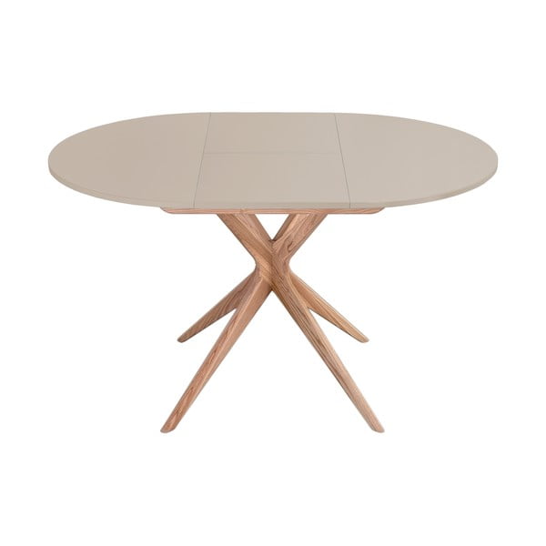 Кръгла сгъваема трапезна маса с допълнителна плоча ø 90 cm Jubi – Ragaba-image-1