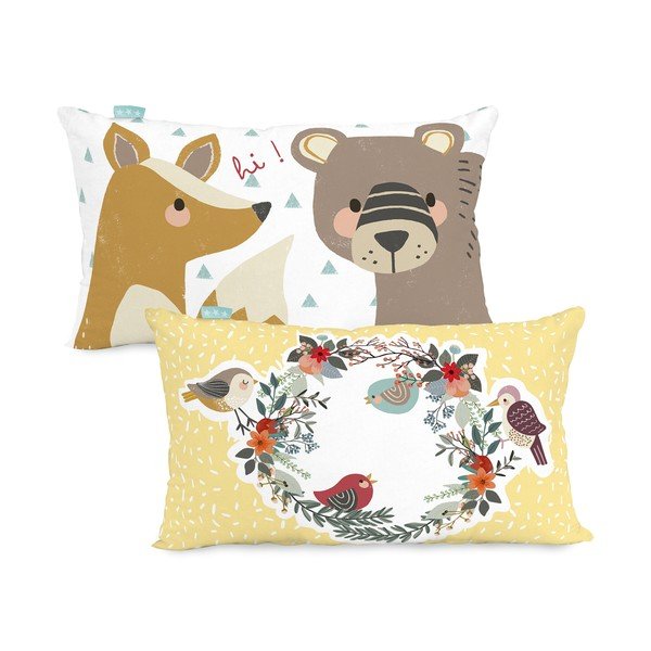 Памучна калъфка за възглавница с възможност за обръщане , 50 x 30 cm Harvestwood - Moshi Moshi-image-2