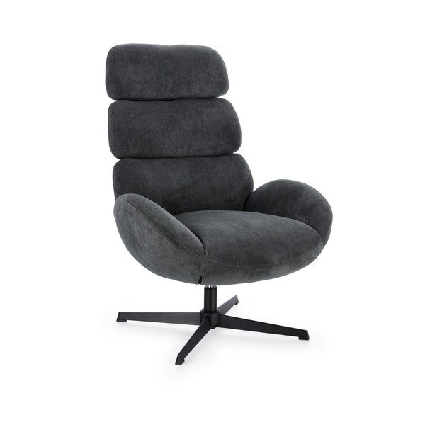 Черно въртящо се кресло Violante – Bizzotto
