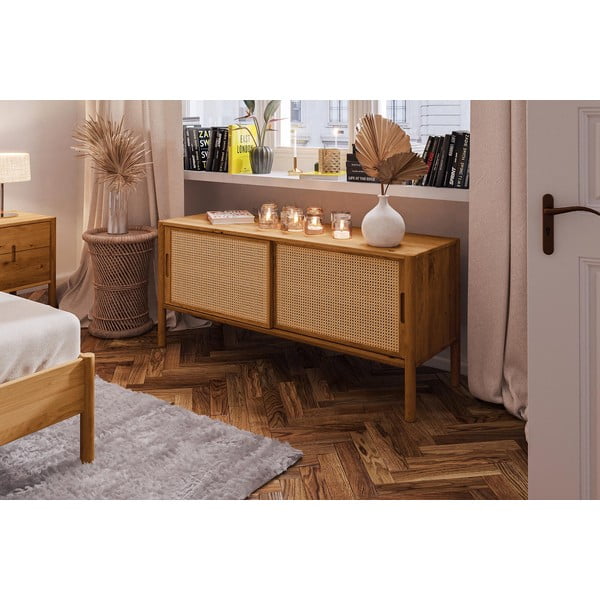 Масичка за телевизор от дъб 142x64 cm Pola - The Beds-image-4