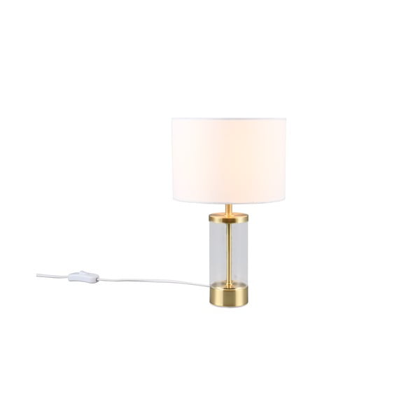 Настолна лампа в златисто с текстилен абажур (височина 33,5 cm) Grazia - Reality-image-1