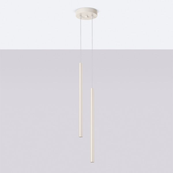 Кремаво висящо осветително тяло ø 15 cm Fideus – Sollux-image-2