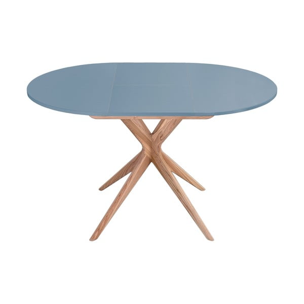 Кръгла сгъваема трапезна маса с допълнителна плоча ø 90 cm Jubi – Ragaba-image-1