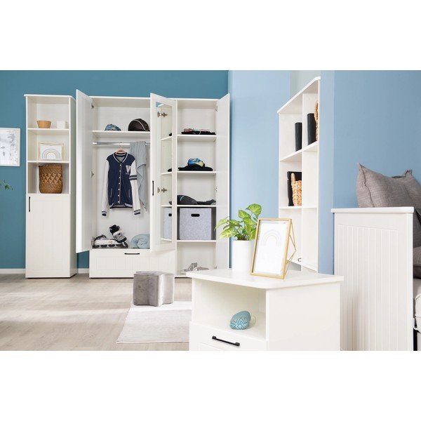 Бяла детска етажерка 49x190 cm Sylt - Roba-image-3