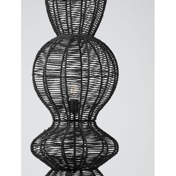 Матово черно въжена подова лампа (височина 136 cm) Breena – Nova Luce-image-2