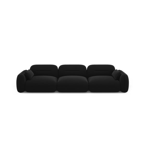 Черен кадифен диван 320 cm Audrey – Interieurs 86
