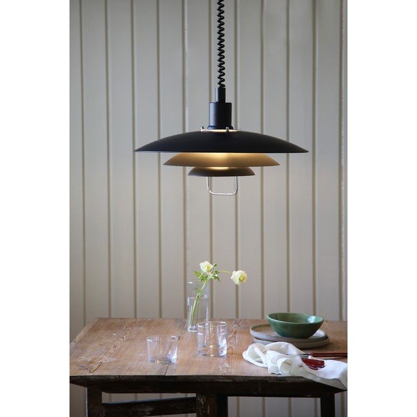 Черна висяща лампа Kikrenes, ø 48 cm Kirkenes - Markslöjd-image-1