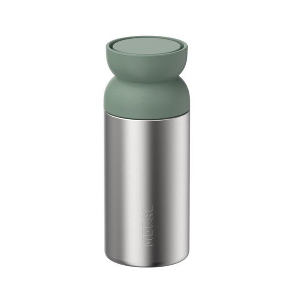 Термочаша от неръждаема стомана в сребрист цвят/светлозелена 350 ml Ellipse – Mepal