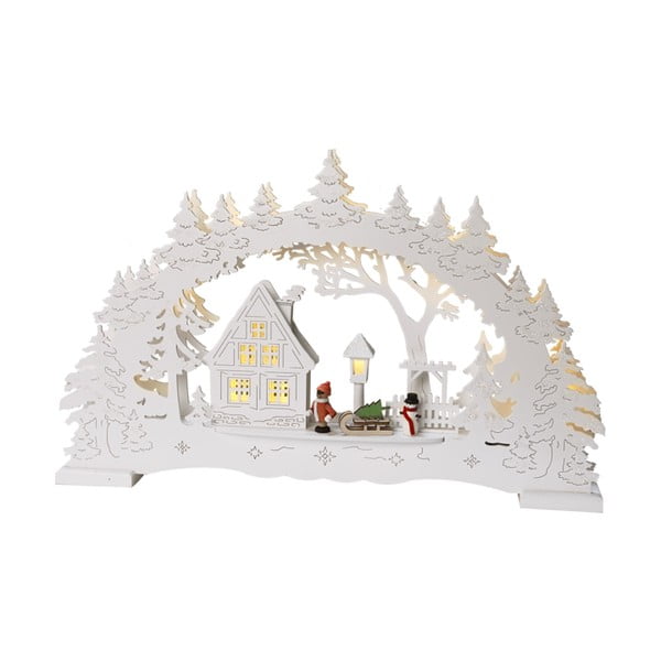 Бяла LED светлинна декорация , височина 27 см Ulm - Star Trading