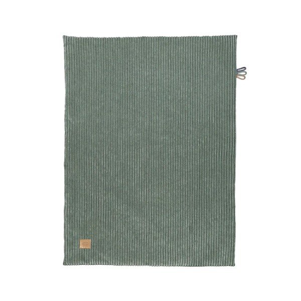 Зелено бебешко одеяло от рипсено кадифе 100x77 cm – Meowbaby