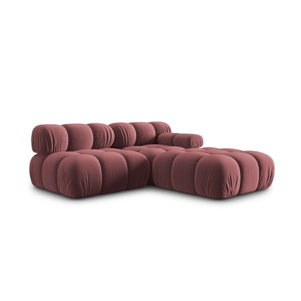 Розов кадифен диван 282 cm Bellis - Micadoni Home-image-4