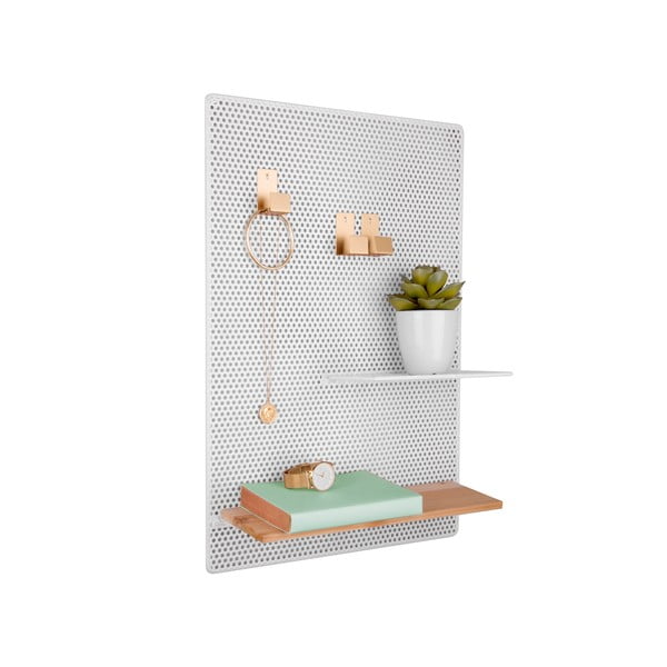 Бяла метална дъска за обяви Perky, 34,5 x 52,5 cm Perky - PT LIVING-image-2