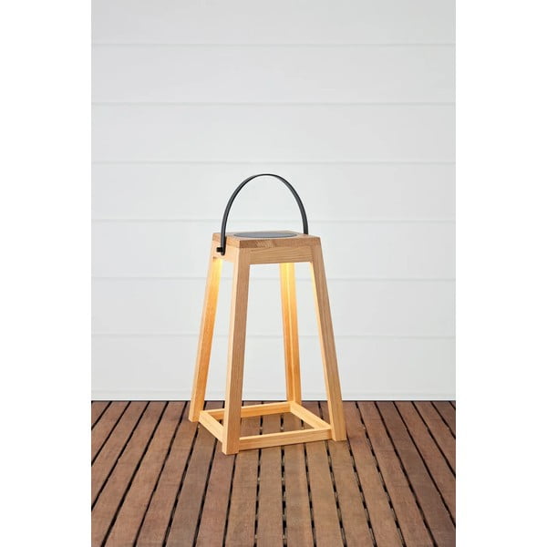 Кафяв екстериорен LED фенер със соларен панел с USB (височина 54 cm) Nordic – Markslöjd-image-2