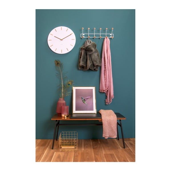 Бял стенен часовник Charm - Karlsson-image-3