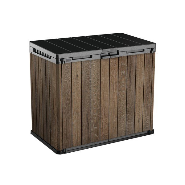 Тъмнокафява пластмасова градинска кутия за съхранение Deco – Keter