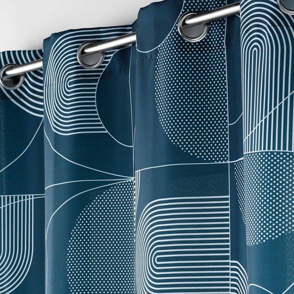 Синя завеса 140x280 cm Esquisse – douceur d'intérieur-image-1