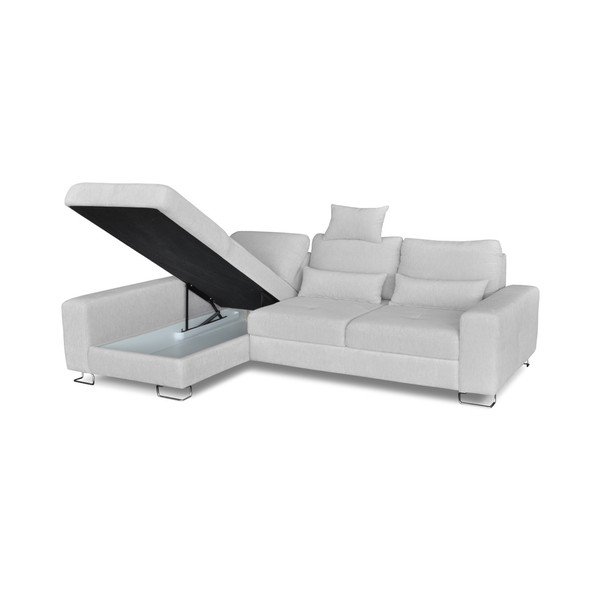 Světlá rohová rozkládací pohovka Windsor & Co. Sofas Alpha, levý roh-image-1