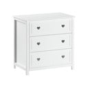 Бял детски скрин 90x89x57 cm Amori – Vipack