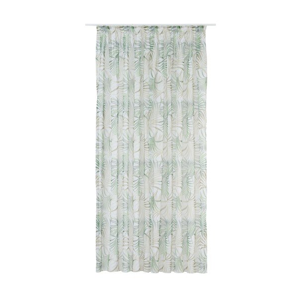 Зелено-бежова завеса 300x260 cm Palmas - Mendola Fabrics-image-2