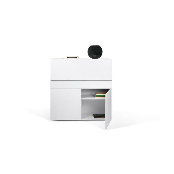 Работна маса с бял плот 110x42 cm Focus - TemaHome-image-1