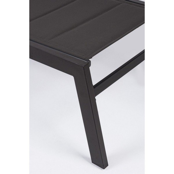 Антрацитен градински шезлонг метален Hilde   – Bizzotto-image-4