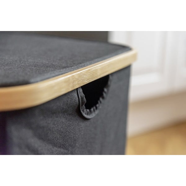 Кош за пране от плат 105 л Trio Ecori - Wenko-image-3