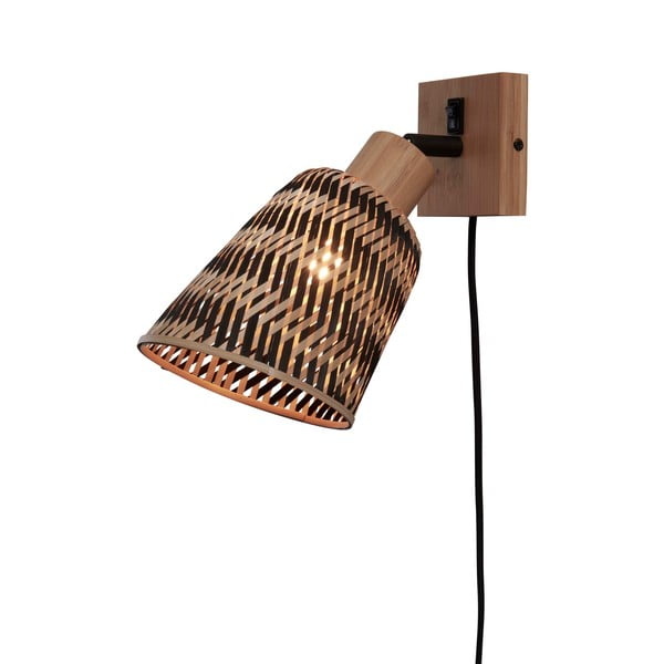 Кафява стенна лампа ø 15 cm Java - Good&Mojo