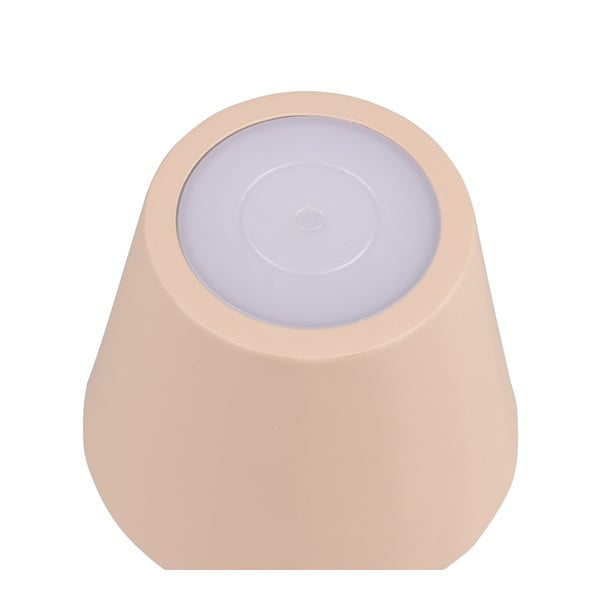 Кремава LED настолна лампа с метален абажур (височина 21 cm) Diaz – Trio-image-3