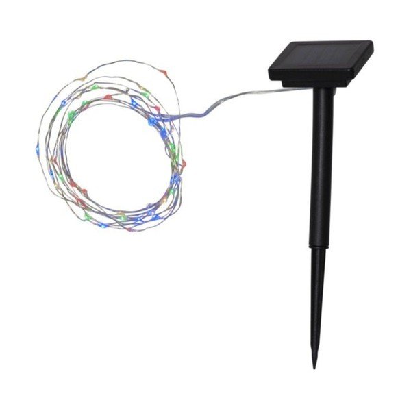 Слънчева LED верига за външно ползване с цветни светодиоди, дължина 5 м Dew Drop - Star Trading