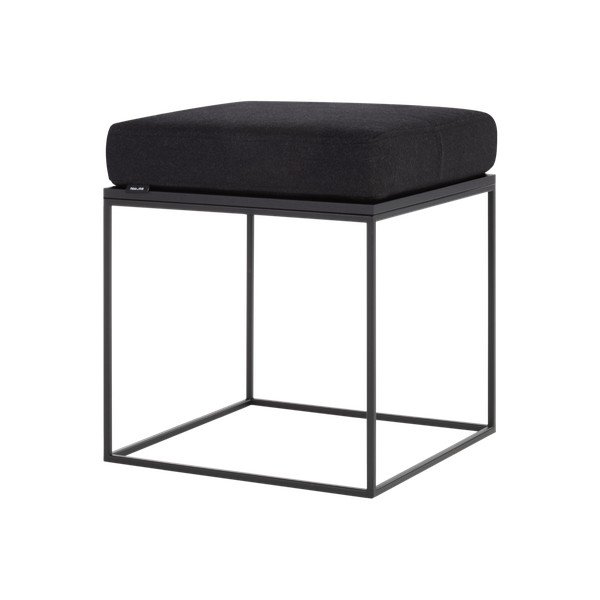 Черен тапициран стол Feo – noo.ma