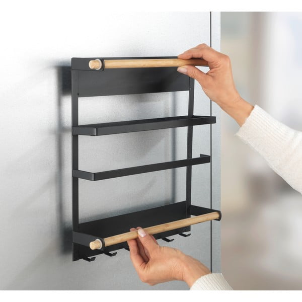 Черен стенен кухненски органайзер Magna - Wenko-image-4