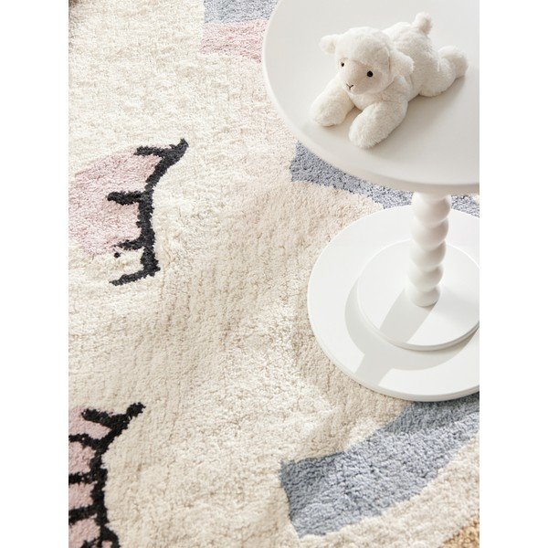Кремав памучен детски килим подходящ за пране/ръчно изработен 140x200 cm Snuggle Nappi – Hanse Home-image-4