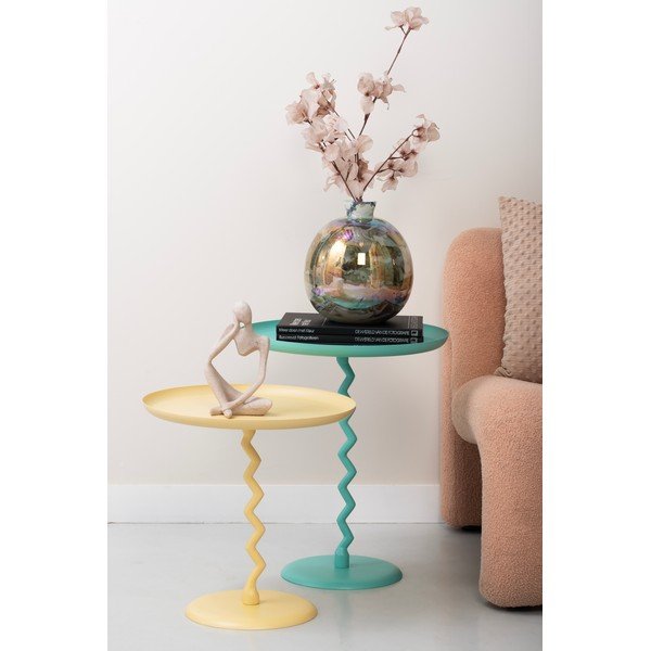 Метална кръгла странична масичка ø 40 cm Zig Zag – Leitmotiv-image-1