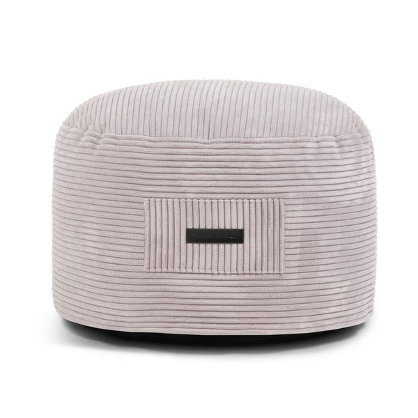 Светлосива табуретка от рипсено кадифе Om 60 – SLOWDOWN