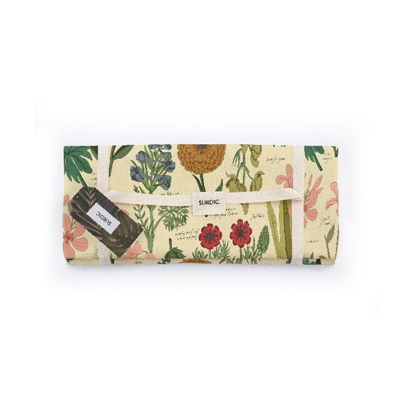 Одеяло за пикник Manta Picnic с растителен мотив, 140 x 170 cm Botanical - Surdic
