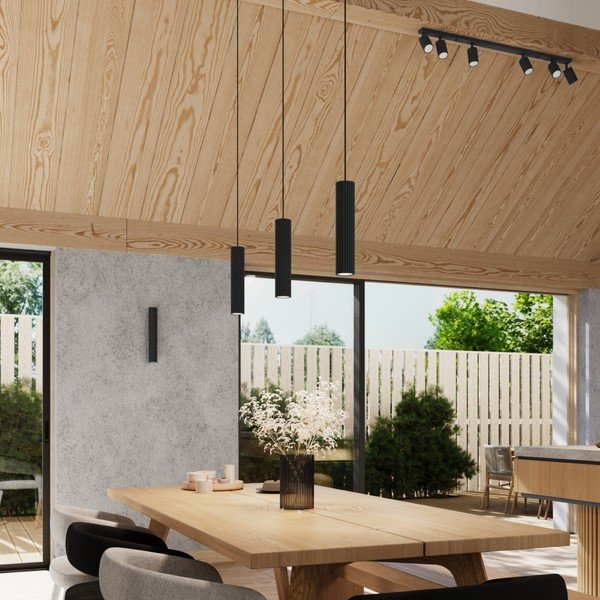 Черен прожектор 6,5x117 cm Gleam – Sollux-image-1